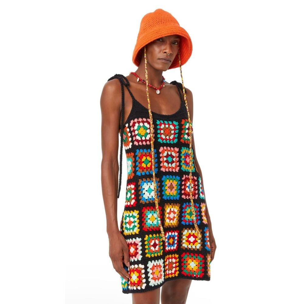 Alanui Positive Vibes Hand Crochet Dress - Picture 8 of 16